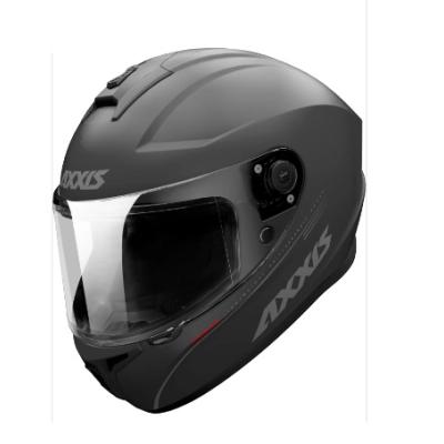 Axxis Draken Mat Titanyum Motosiklet Kaskı (Şeffaf Vizörlü)