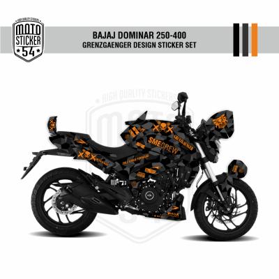 Bajaj Dominar Grenzgaenger Design Siyah Görsel Turuncu