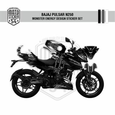 Bajaj Pulsar N250 Monster Energy Desıgn Sticker Set