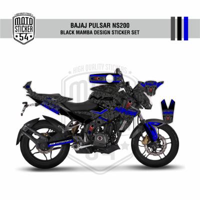 Bajaj Pulsar NS200 Black Mamba Design Gri Görsel Lacivert