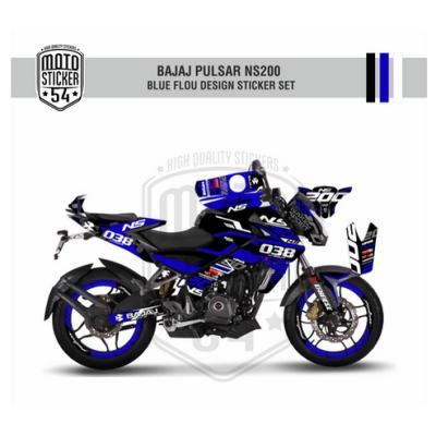 Bajaj Pulsar NS200 Blue Flou Design Görsel