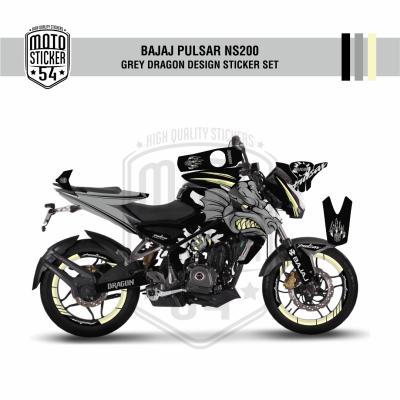 Bajaj Pulsar NS200 Dragon Design Görsel Gri