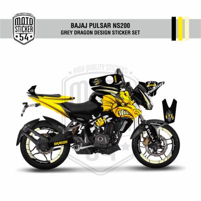 Bajaj Pulsar NS200 Dragon Design Görsel Sarı