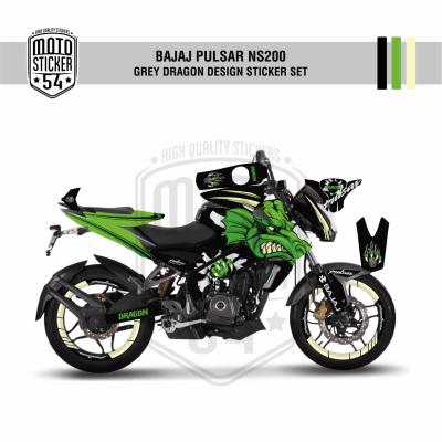Bajaj Pulsar NS200 Dragon Design Görsel Yeşil