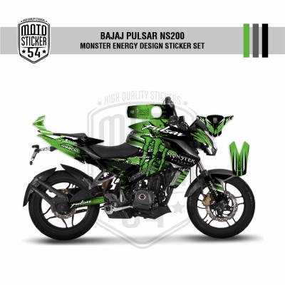 Bajaj Pulsar NS200 Monster Energy Design Görsel 3
