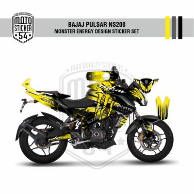 Bajaj Pulsar NS200 Monster Energy Design Görsel 5