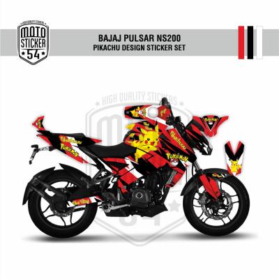 Bajaj Pulsar NS200 Pikachu Design Görsel 3