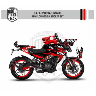Bajaj Pulsar NS200 Red Flou Design Görsel