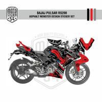 Bajaj Pulsar RS200 Asphalt Monster Design Görsel Siyah