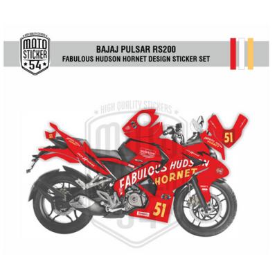 Bajaj Pulsar RS200 Fabulous Hudson Hornet Design Görsel 2