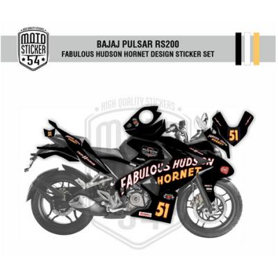 Bajaj Pulsar RS200 Fabulous Hudson Hornet Design Görsel 3