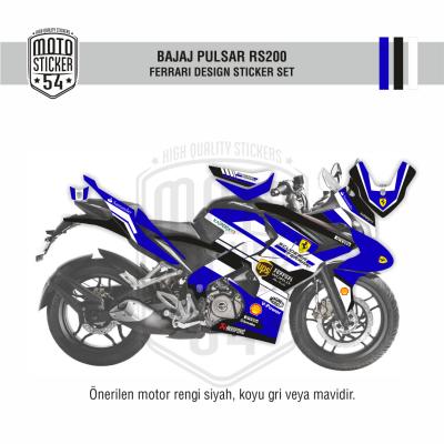 Bajaj Pulsar RS200 Ferrari Görsel Mavi
