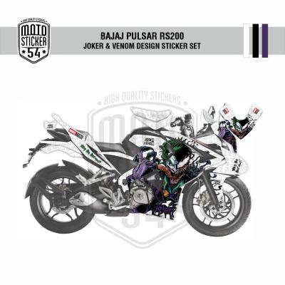 Bajaj Pulsar RS200 Joker & Venom Design Görsel Beyaz.png