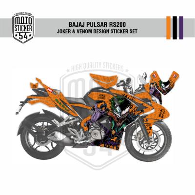 Bajaj Pulsar RS200 Joker & Venom Design Görsel Turuncu