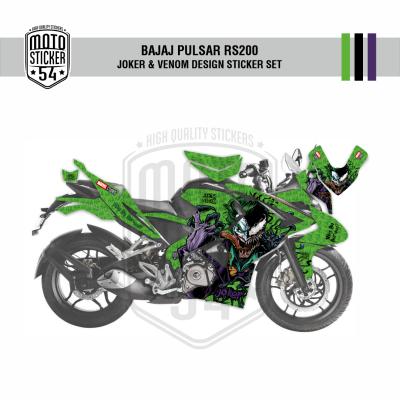 Bajaj Pulsar RS200 Joker & Venom Design Görsel Yeşil