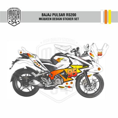 Bajaj Pulsar RS200 McQueen Design Görsel Beyaz