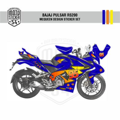 Bajaj Pulsar RS200 McQueen Design Görsel Lacivert