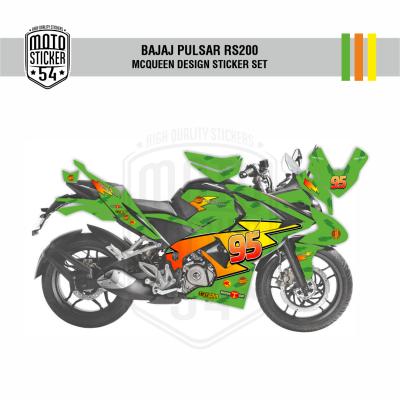 Bajaj Pulsar RS200 McQueen Design Görsel Yeşil