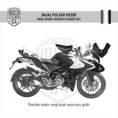 Bajaj Pulsar RS200 Race Sport Görsel Koyu Gri