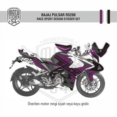 Bajaj Pulsar RS200 Race Sport Görsel Mor