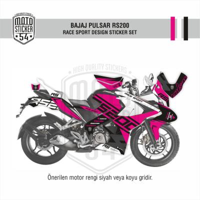 Bajaj Pulsar RS200 Race Sport Görsel Pembe