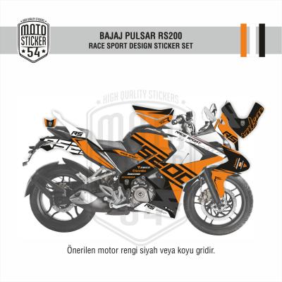 Bajaj Pulsar RS200 Race Sport Görsel Turuncu