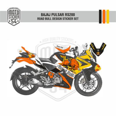 Bajaj Pulsar RS200 Road Bull Design Görsel Turuncu