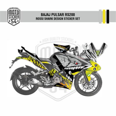 Bajaj Pulsar RS200 Rossi Shark Design Görsel Gri