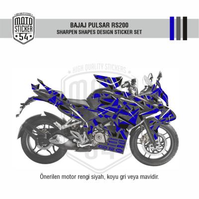 Bajaj Pulsar RS200 Sharpen Shapes Design Görsel Lacivert 1
