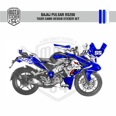 Bajaj Pulsar RS200 Tiger Camo Design Görsel Lacivert