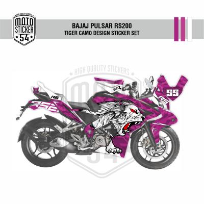 Bajaj Pulsar RS200 Tiger Camo Design Görsel Mor