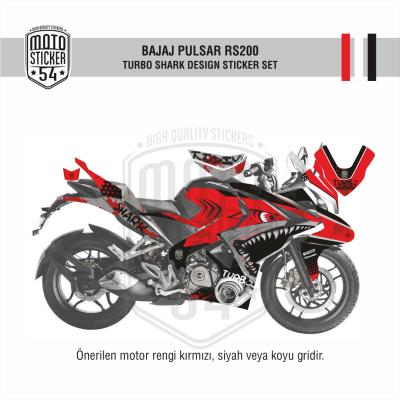 Bajaj Pulsar RS200 Turbo Shark Görsel Kırmızı
