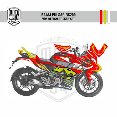 Bajaj Pulsar RS200 VDS Design Görsel Kırmızı
