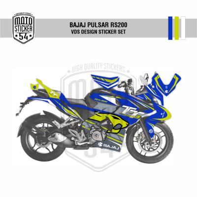 Bajaj Pulsar RS200 VDS Design Görsel Mavi