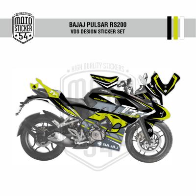 Bajaj Pulsar RS200 VDS Design Görsel Siyah