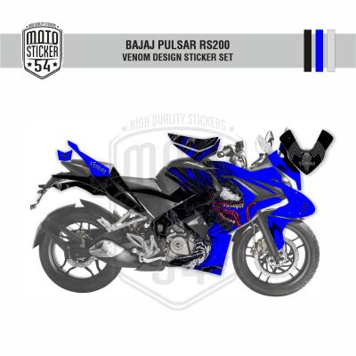 Bajaj Pulsar RS200 Venom Design Görsel Lacivert