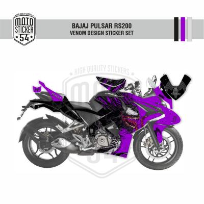 Bajaj Pulsar RS200 Venom Design Görsel Mor