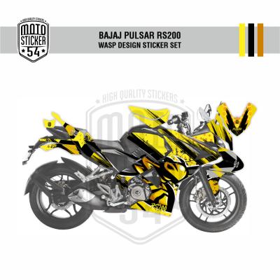 Bajaj Pulsar RS200 Wasp Design Görsel Sarı