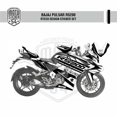 Bajaj Pulsar Rtech Design Görsel Beyaz Siyah