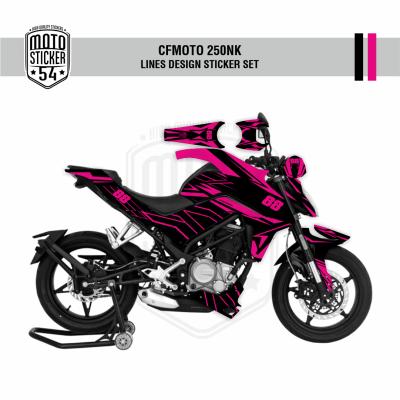 CFMOTO 250NK Lines Design 88 Görsel Siyah Pembe.png