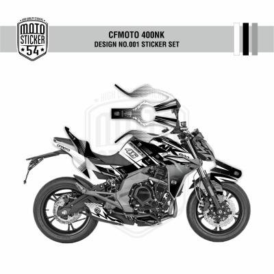 CFMOTO 400NK Design No001 Görsel Beyaz Gri