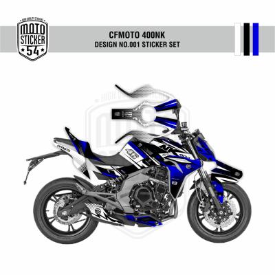 CFMOTO 400NK Design No001 Görsel Beyaz Lacivert
