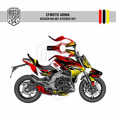 CFMOTO 400NK Design No001 Görsel Kırmızı Sarı