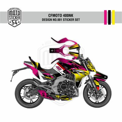 CFMOTO 400NK Design No001 Görsel Pembe Sarı