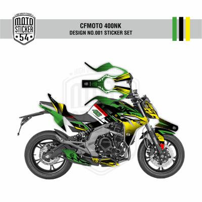 CFMOTO 400NK Design No001 Görsel Yeşil Sarı