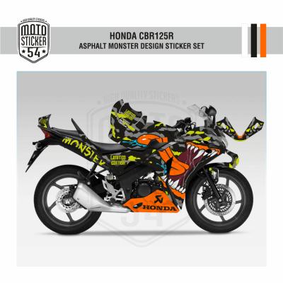 Honda CBR125R Asphalt Monster Design Turuncu Yeşil Görsel 1.png