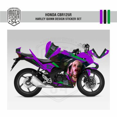 Honda CBR125R Harley Quinn Design Görsel Mor Yeşil 1.png