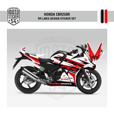 Honda CBR250R Çift Farlı RR Lines Design Görsel Beyaz 1.png