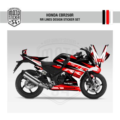 Honda CBR250R Çift Farlı RR Lines Design Görsel Siyah 1.png