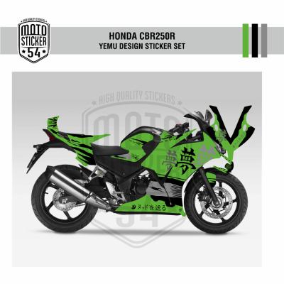 Honda CBR250R Çift Farlı Yume Design Görsel Renkler Yeşil.png
